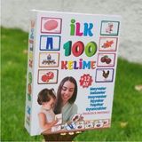 Shopiolog Eğitici Bebeğimin Ilk Flash Kartları Oyuncak Set Ilk 100 Kelime Zeka Kartlarım - Renkli