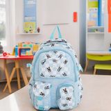 Shopiolog Ilkokul Kawaii Sırt Çanta Ortapedik Su Geçirmez Memory Kumaş 3 Bölme Suluklu Laptop Bölmeli 2 Cepli - Açık Mavi