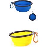 Shopiolog Katlanabilir Kedi Köpek Mama ve Su Kabı - Sarı