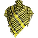 Shopiolog Unisex Günlük Kullanıma Uygun Büyük Boy Puşi Şal - Sarı - Siyah