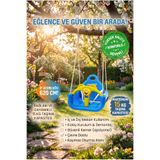 shop&joy Emniyet Kemerli Gülen Yüzlü İpli 40x40 Bebek Salıncağı - Bahçe ve Ev Tipi