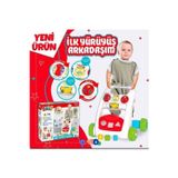 Shoplandu Bebek Yürüme Yardımcısı İlk Yürüyüş Arkadaşım - Eğlenceli Yürüteç Araba İlk Adım Arabası Oyuncaklı