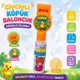 Shoplandu Düdüklü Köpük Baloncuk Üfleme 1 Adet Köpük Yapma Oyuncağı Baloncuk Üfleme Oyuncağı Civciv ve Ayı Karakterli