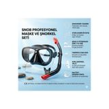 Shoplandu Kaliteli Snorkel Seti Genç ve Yetişkinler için Ayarlanabilir Dalış Sualtı Bakabilme