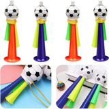 Shoplandu Sesli Üflemeli Ipli Borozan Korna Vuvuzela Maç Düdüğü - 11 cm - Renkli
