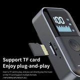 Shoplet 2’si 1 Arada Bluetooth 5.4 Ses Alıcı & Verici – 3.5mm Aux, Tf Kart Çalar, LED Ekranlı Kablosuz Adaptör, Dahili Pil, Araba, Tv, Pc & Hoparlör Için Stereo Müzik Aktarıcı | M20