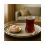 Shoplet 6’lı Desenli Cam Çay Bardağı Seti – 160 ml Ince Belli Modern Tasarım – Isıya Dayanıklı Cam Bardak – Şık ve Zarif Sunum Için Çay ve Kahve Bardağı - 0 - Siyah