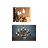 Shoplet 6W LED Mum Ampul Sarı Işık 3000K 3 Adet - E14 - Altın