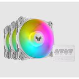 Shoplet Asus Tuf TF120 Soğutucu Kasa Radyatör Fanı Beyaz Adreslenebilir Argb 120MM 3'ü 1 Arada