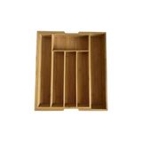 Shoplet Bambu Ayarlanabilir Çekmece Içi Ölçü Ayarlı Kaşıklık 5-7 Bölmeli - 0,5 x 7 cm
