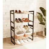 Shoplet Buğz 4 Katlı Ahşap Ayakkabılık - Standart