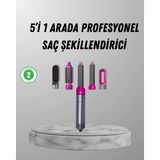 Shoplet Buğz 5’i 1 Arada Saç Şekillendirici Set Kuaför Düzeyinde Performans ve Ergonomik Tasarım