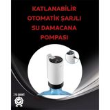 Shoplet Buğz Damacana Üstü Akıllı Su Pompası | 3 Damacana Kullanım | 4W Güç | Micro USB Şarjlı | Katlanabili