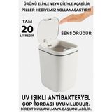 Shoplet Buğz Teknolojik Çöp Kutusu Otomatik Aç Kapat Sensörlü Mutfak Banyo Ev Ofis Piller Dahildir - Standart