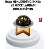 Shoplet Buğz USB Mini Hava Nemlendirici ve Projeksiyon Lamba – Taşınabilir, Sessiz, Dekoratif Aromaterapi Ci
