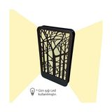 Shoplet DECO-7004 LED Işıklı Ağaç Desenli Ahşap Dekor - 0,01 gr