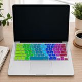 Shoplet Ingilizce Q Klavye Koruyucu Silikon Apple MacBook Air 13 & Pro 13/15 ile Uyumlu | Us Amerikan Düz Enter | A1278 A1502 A1425 A1369 A1466 A1286 A1398 Pembe Yeşil