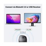 Shoplet Kablosuz Ergonomik Fare, USB Alıcılı 2.4ghz 4000 Dpı Sessiz Ince Kablosuz Bluetooth Fare, Tablet,pc,dizüstü Bilgisayar ile Uyumlu.