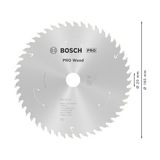 Shoplet Professional Accessories 1 x Daire Testere Bıçağı Standard For Wood (Ahşap, Testere Bıçağı 165 x 20 x 1,5 Mm, 48 Diş, Aksesuarlar Akülü Daire Testere)