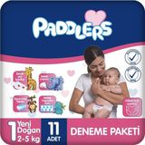 Shoplet Yenidoğan Bebek Bezi 1 Numara (2-5 Kg) 11 Adet – Deneme Paketi, Yumuşak ve Sızdırmaz - --