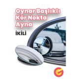 ShopMonkey Universal Araç 1 Çift Kör Nokta Aynası, Yuvarlak Gerçek Ayna, Oynar Başlıklı Araba Kör Nokta Ayna