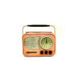 ShopNSmile Dekoratif Metal Radyo Saat Masa Saati Vintage Ev Ofis Hediyelik