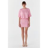 Shopping Shop Beli Lastikli Elbise PEMBE