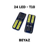 Shoprit 24 Ledli Beyaz T10 Park Ve Plaka Ampulü - Arıza Lambası Yakmayan Canbus Uyumlu 2 Adet