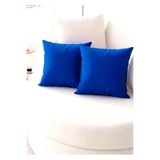 shopshop ss Panama Keteni Düz Duck Bezi Sıvı İtici (43x43) Dekoratif 2'Li Yastık Kırlent Kılıfı Takımı