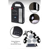 shoptekno Radyolu Solar Güneş Enerjili Aydınlatma Sistemi Kamp Lambası 3 Adet Lambalı