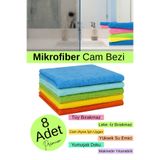 Shopura PREMIUM Mikrofiber Cam Bezi İz Tüy Leke Bırakmayan Cam Ayna Sihirli Temizlik Bezi