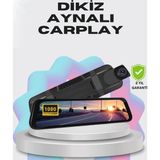 Shopwave 1080P Çift Kameralı Dokunmatik Dikiz Aynası G Sensörlü