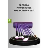 Shopwave 12’li Makyaj Fırça Seti Fondöten Allık Far Karıştırma Için Tam Uyumlu