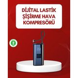 Shopwave 12V Uyumlu Çok İşlevli Akıllı Araç Lastik Pompası