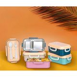 Shopwave 2 Bölmeli 150-300 Ml Paslanmaz Çelik Yemek Kabı Beslenme Kabı Yiyecek Saklama Kabı (5047)