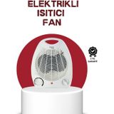 Shopwave 2000W Taşınabilir Elektrikli Fanlı Isıtıcı – Hızlı Isınma, Kompakt Boy