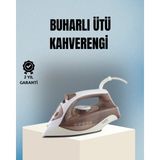 Shopwave 2200 Watt Buharlı Ütü Kahverengi Seramik Taban Şok Buharlı