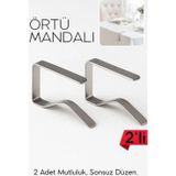 Shopwave 2'li Masa Örtüsü Klipsi - Metal Masa Kelepçesi Masa Örtüsü Sabitleyici