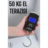shopwave 50 Kg El Kantarı Ağırlık Ölçer Dijital Ekranlı Kancalı Portatif