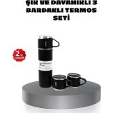 Shopwave 500 ml Paslanmaz Çelik Termos Seti – Sızdırmaz, Vakumlu, Isı Koruma Özellikli, Taşınabilir Termos