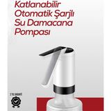 Shopwave Akıllı Şarjlı Damacana Pompası Tek Tuşla Su Dolum