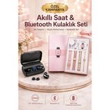 Shopwave Aksesuar Hediyeli Dijital Göstergeli Powerbankli - 00-Siyah - Beyaz - 35 - 48 mm