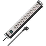 Shopwave Brennenstuhl Premium-Line, Çoklu Priz 8 Kat – 19 " Format Için Ideal Serverschraenke (Şalter 3 M - 000-Siyah