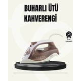Shopwave Buharlı Ütü 2200W Seramik Taban 300 ml Kahverengi Dikey Ütüleme