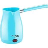 Shopwave CAFFEEN MAVİ ELEKTRİKLİ CEZVE TÜRK KAHVESİ MAKİNESİ PLASTİK ÇİFT AĞIZ 0.4LT - 5 FİNCAN 10