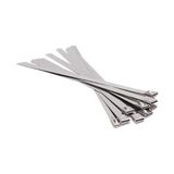 Shopwave Cırt Kelepçe Metal Paslanmaz Çelik Kablo Zip Bağı Çok Amaçlı Bağlama 4.6X360 1 Adet - 000-Siyah