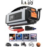 Shopwave Çok Fonksiyonlu Oto - Araç Takviye Set Taşinabilir 120W Dijital Ekran Özellik - Fener - C