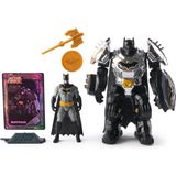 Shopwave Dc Comics, Metal Force Batman Aksiyon Figürü, 15 cm Boyutunda 10 cm Mini Figürlü, Yerleşik Patla - (ClearEyelets)Black-RadiantOrchid