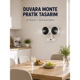 Shopwave Dijital Göstergeli Çift Fan Başlıklı Masa Vantilatörü