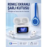 Shopwave Dokunmatik Kablosuz Kulaklık + Mavi Askılı Analog Charm Saat Ikili Set - Tek Beden